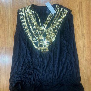 New with Tags: Barry's Muscle Tee with Gold Chains (Size Medium)